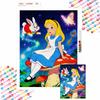 Diamond Painting Kit Full Diamond Round Alice Wonderland Mushroom Home Decor Craft Gift 1000 Piece