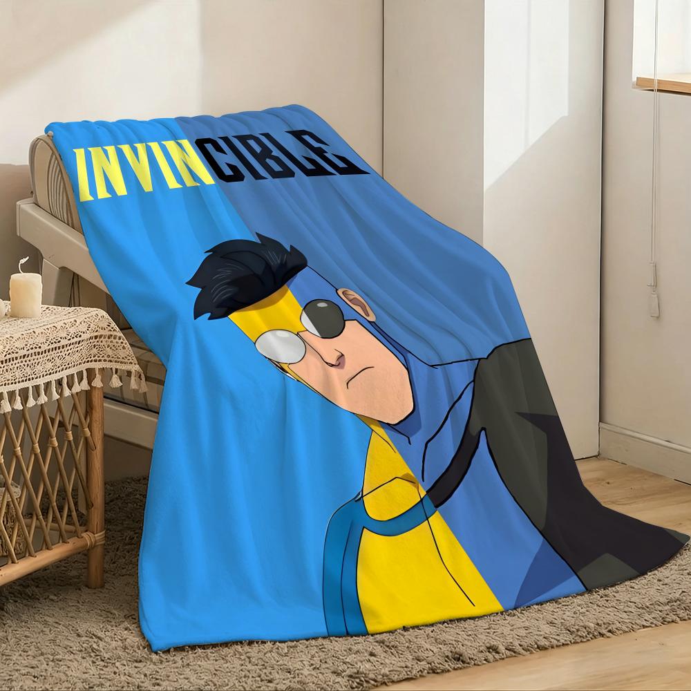 Invincible Throw Lightweight 240g Flannel Blanket Soft Skin-friendly for Summer Cooling 75X95CM