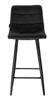 Half-stool, Bar Stool Tore Velvet Black 65 Cm
