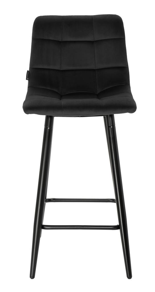 Half-stool, Bar Stool Tore Velvet Black 65 Cm