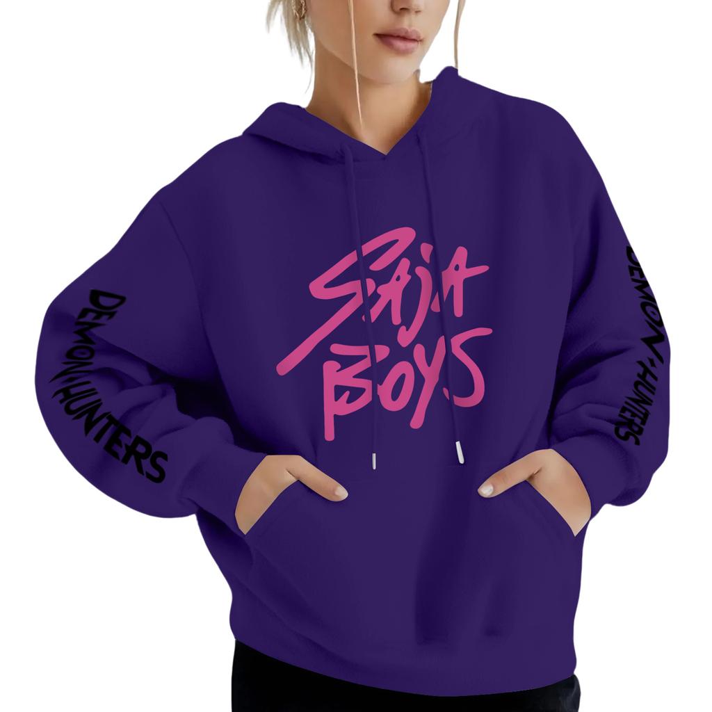 Girl Witch Hunting Group Hoodie Sweatshirt For Sports And Leisure