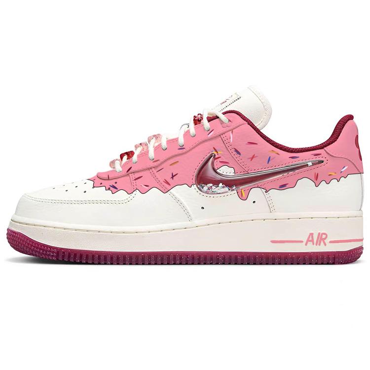

Nike Air Force 1 Slip Resistant Cushioning Abrasion Resistant Low top Skateboard Shoes Women s White Pink FZ5068-161(Team181-) 36.5