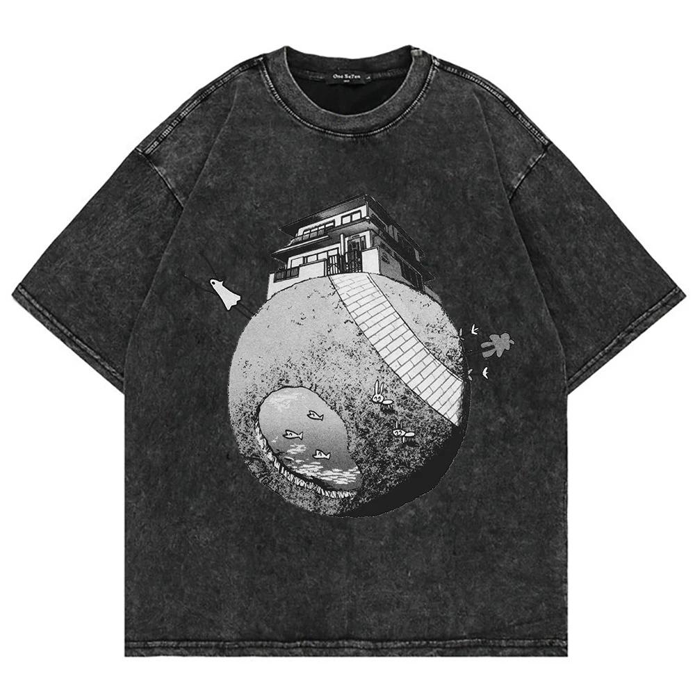 2026 Nuova T-shirt Grafica Estiva Calda GOODNIGHT PUNPUN per Uomo Donna Abbigliamento T-shirt Magliette Top Cotone Lavato Oversize