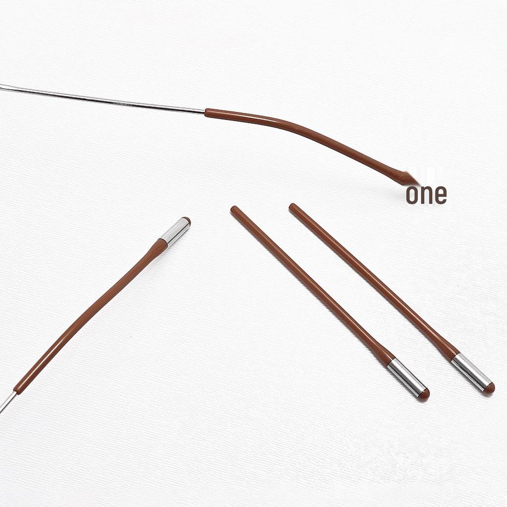 1.5mm Thin Imitation Acetate Temple Tips with Round Hole and Needle Core