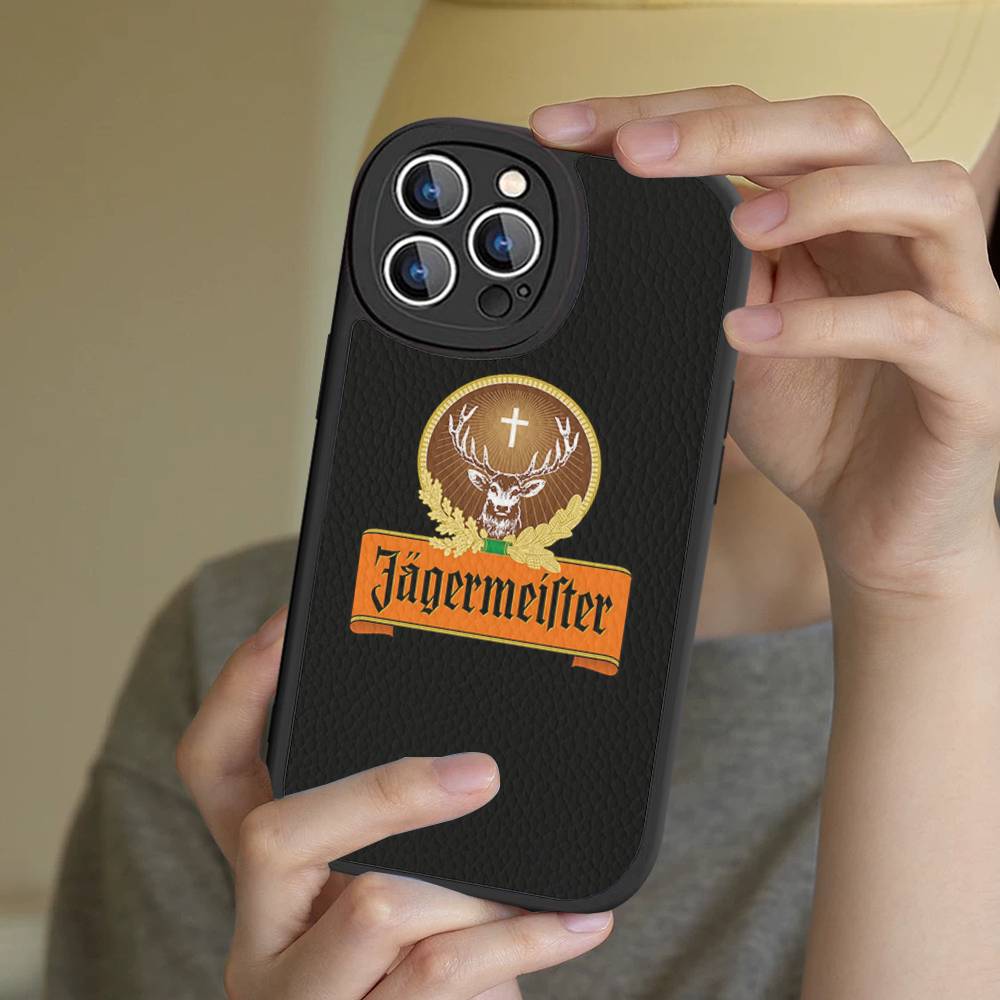 

Hot J-Jagermeisters For IPhone 16 15 14 13 12 11 Pro Max Plus Shockproof Leather Soft Phone Cover iPhone 16