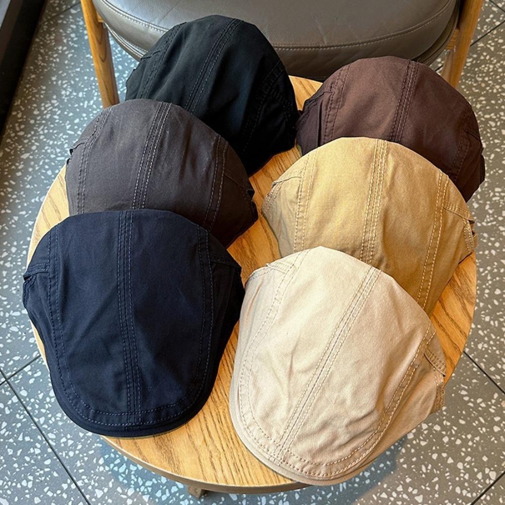 

Anti-UV Berets Retro Visor Cap New Peaked Cap Gift чорний