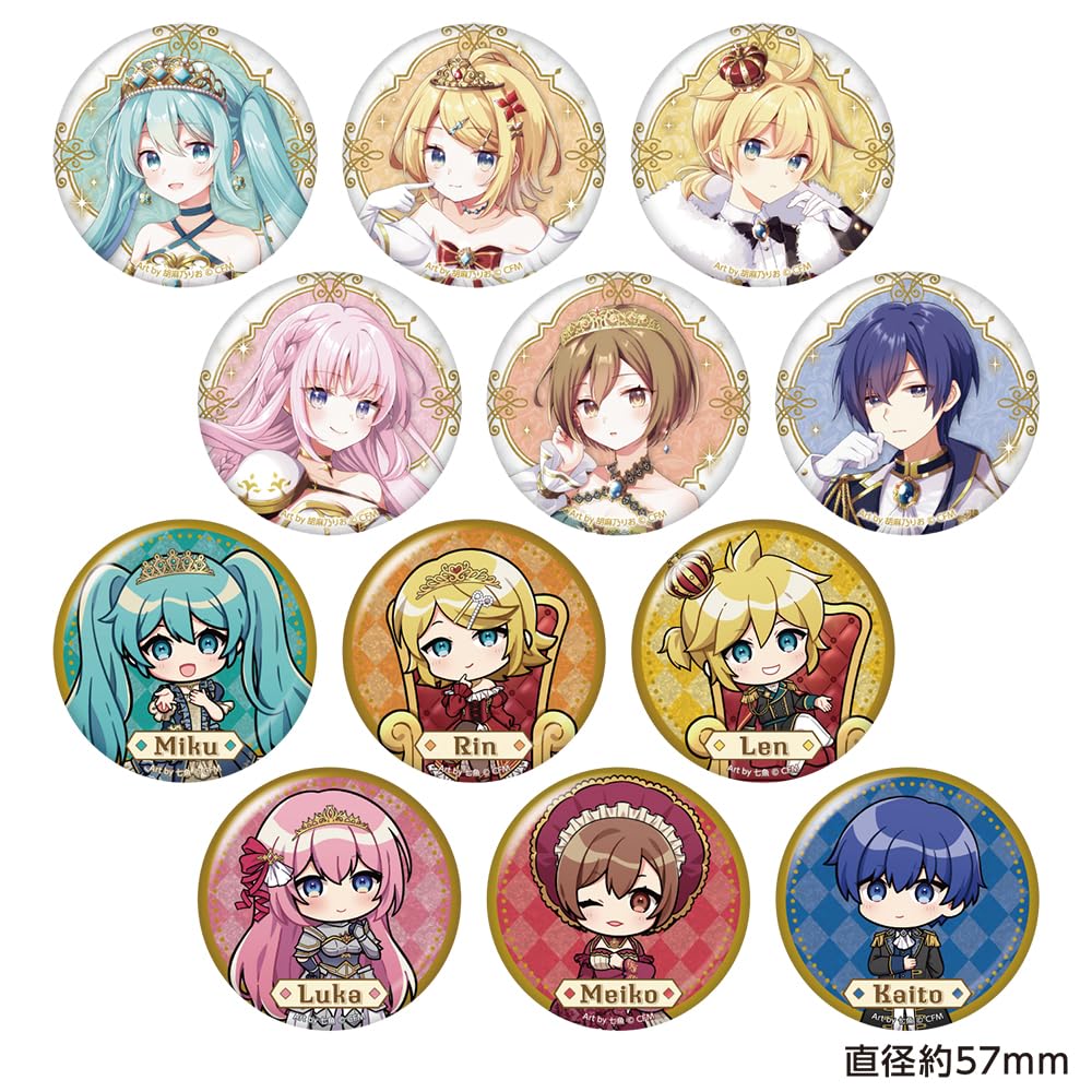 Hatsune Miku Don Quijote Fair 2024 Trading Glitter Can Badge Kingdom Ver. (Box)
