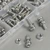 320pcs Premium Stainless Steel Screw and Nut Assortment Kit - Corrosion-Resistant, Snap-in Nuts, M2 To M5 Sizes - Ideal for DIY