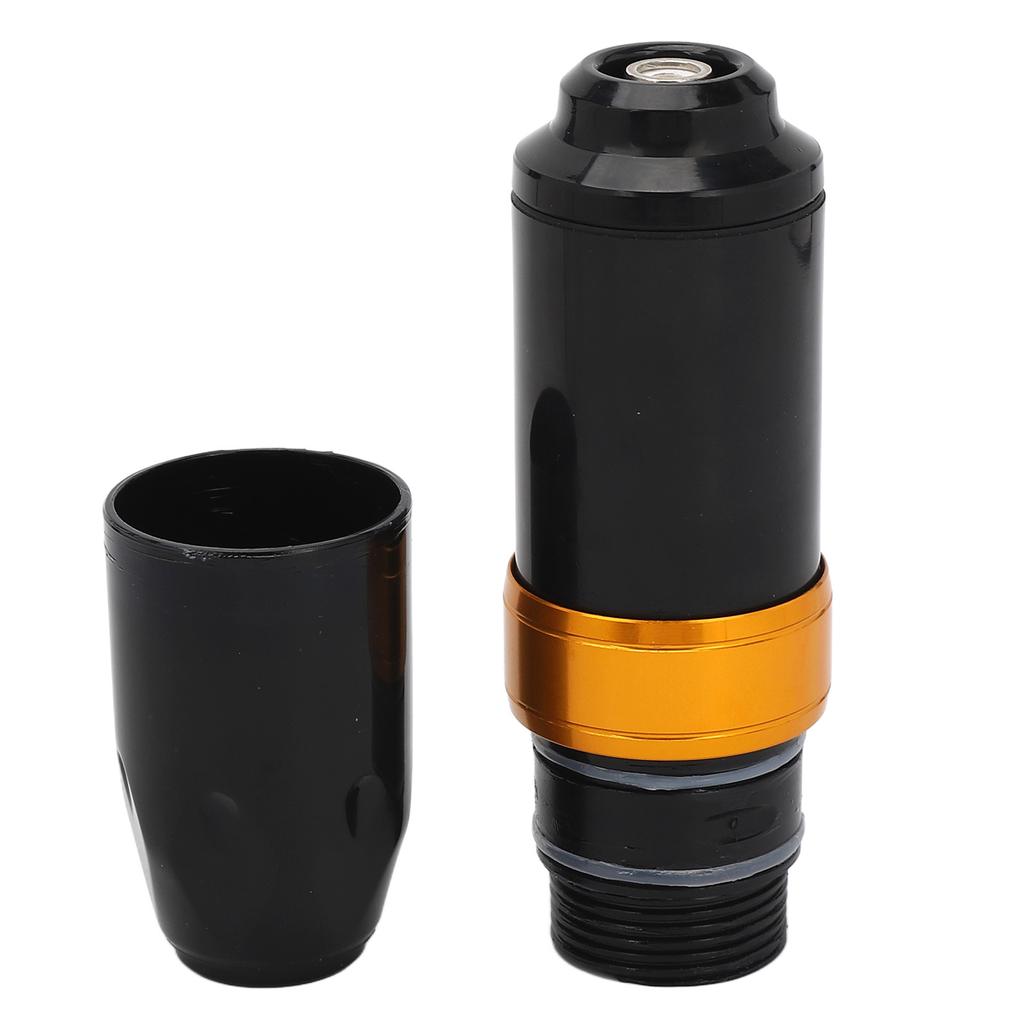 Cartridge Needle Rotary Tattoo Machine RCA Interface Stroke Adjustable 5‑9V Tattoo Machine Black Golden