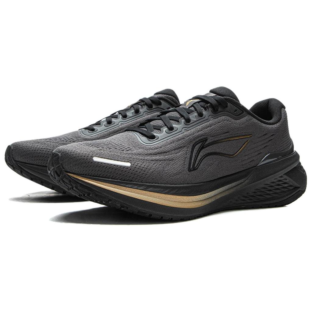 New LiNing MINEPAIR 3.0 V2 Shock Absorbers Slip Resistant Abrasion Resistant Breathable Low Top Running Shoes Men's Black ARSV111-3