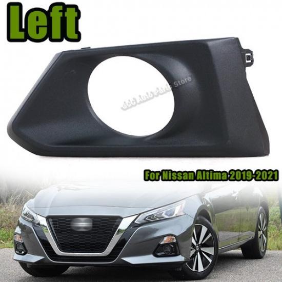 Left For Nissan Altima 2019-2021 Fog Light Cover Matte Black Trim Parts