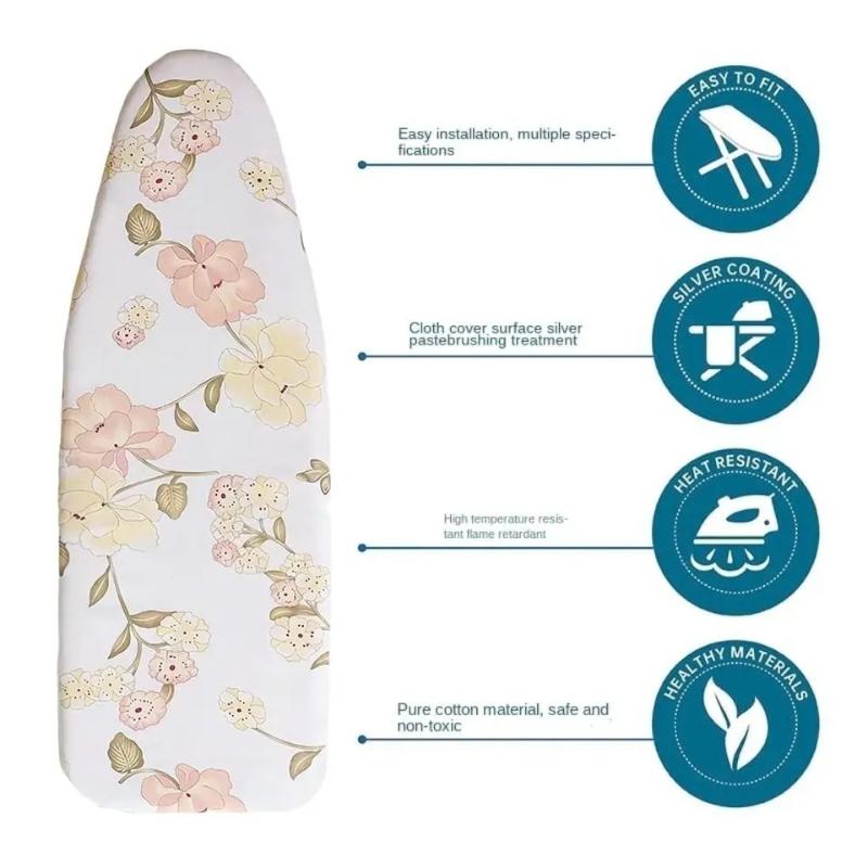 New Stain Resistant Thick Cotton Ironing Board Cover with Adjustable Elastic Edge Laundry Cleaning Tools Muti-sizes Ironing Ped
