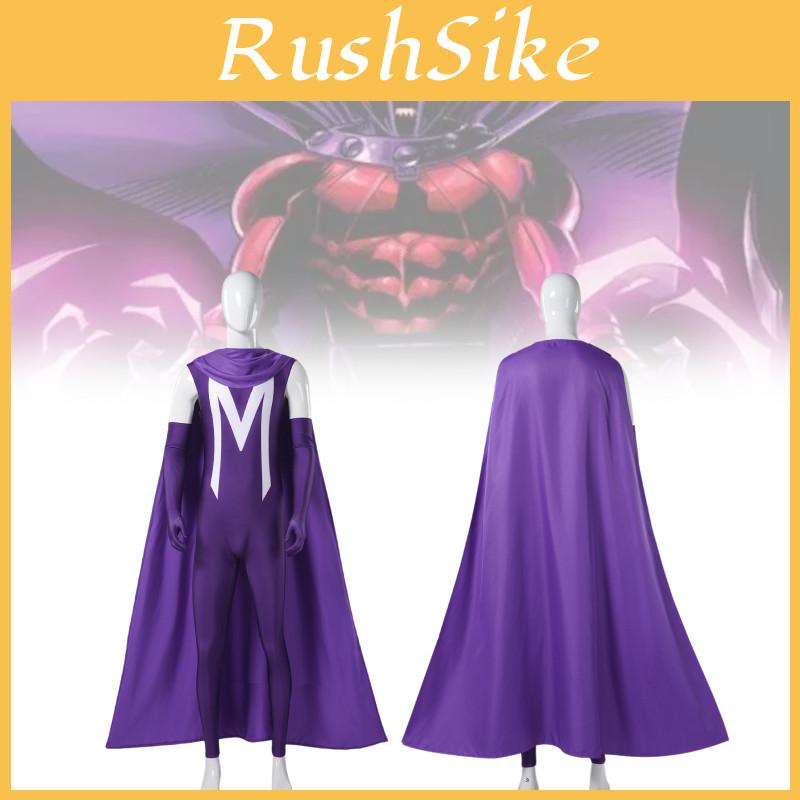 Premium Unisex Cosplay Bodysuit für Halloween Magneto Inspiriertes Superhelden Performance Kostüm