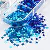 Nail Art Glitter Sequins 3D Holographic Metallic Pentagram Shaped Sequins