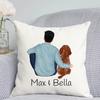 Personalized Photo Collage Pillow Customisable Dog Cushion Throw Pillow Custom Pet Owner Decor Printed Cushion Family Photo Gift