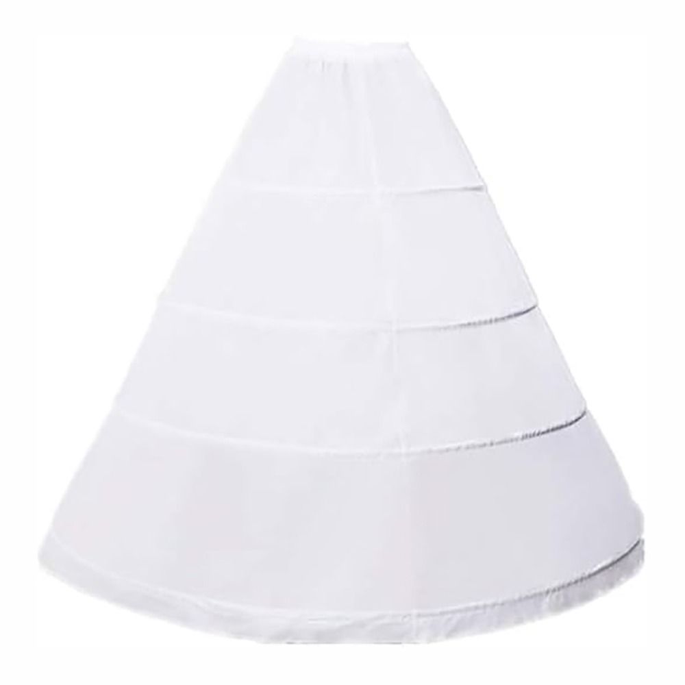 4-kruhová spodnička Dlouhá krinolínová sukně Nové Květinové šaty Doplňky