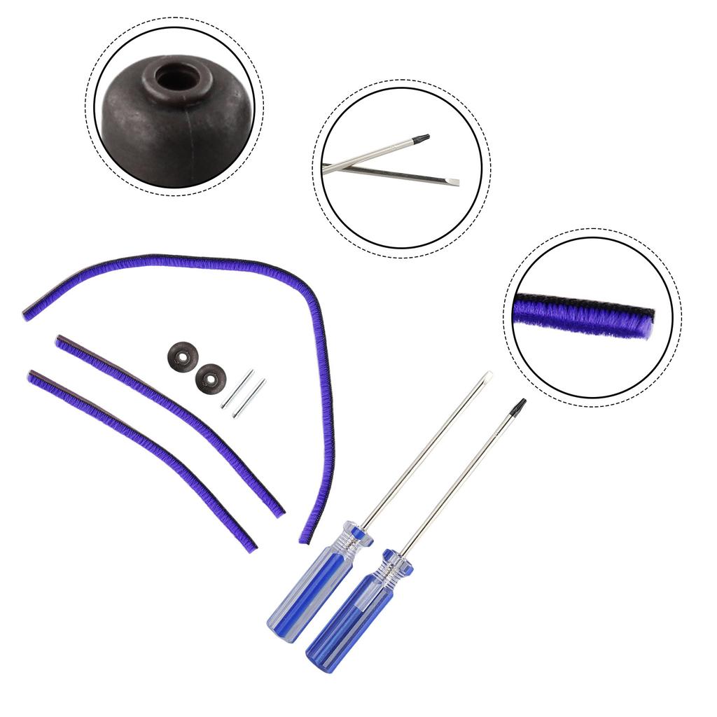 1set Soft Plush Strips For Dyson V6 V7 V8 V10 V11 Vacuum Cleaner Soft Plush Strips With Axles And Rollers And Screwdriver