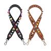 90cm Bunte Nieten Leder Taschengurt Crossbody Schultergurte Handtaschengriff Ersatz Damen DIY Geldbörsen Zubehör