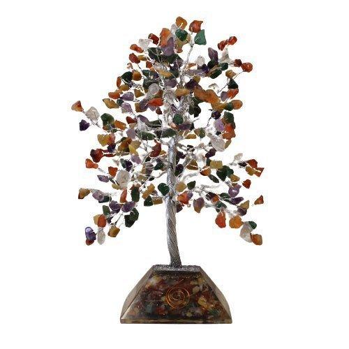 Crystal Tree with Orgonite Base - 320 Gemstones