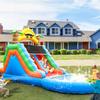 Toboganes de Agua Inflables de PVC de Doble Carril Comerciales de 22x11x12 pies con Soplador