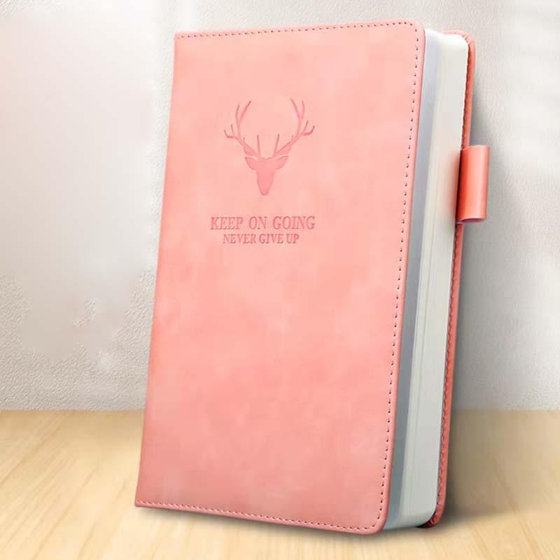 Thickened Leather Deer Head Notebook - Professional Office & Business Use