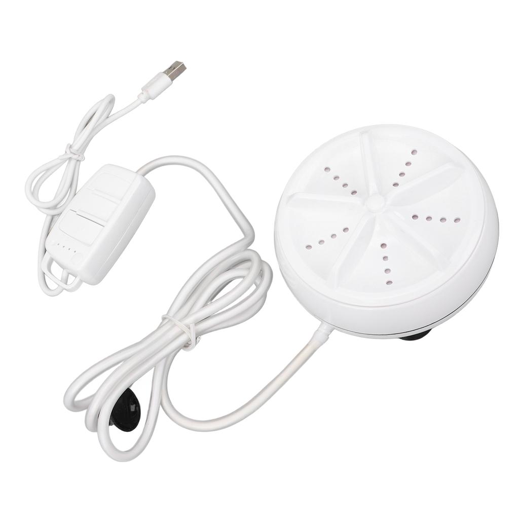 Ultraschallwaschmaschine USB Tragbare Turbinenreinigung 4 Stufen Fernbedienung Weiß