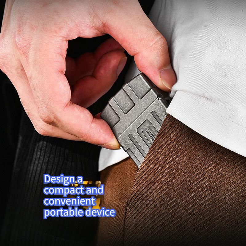 New Popular Titanium Alloy Lighter Convenient Flip Cover Cigarette Lighter Durable Men's Gift Cigarette Accessories