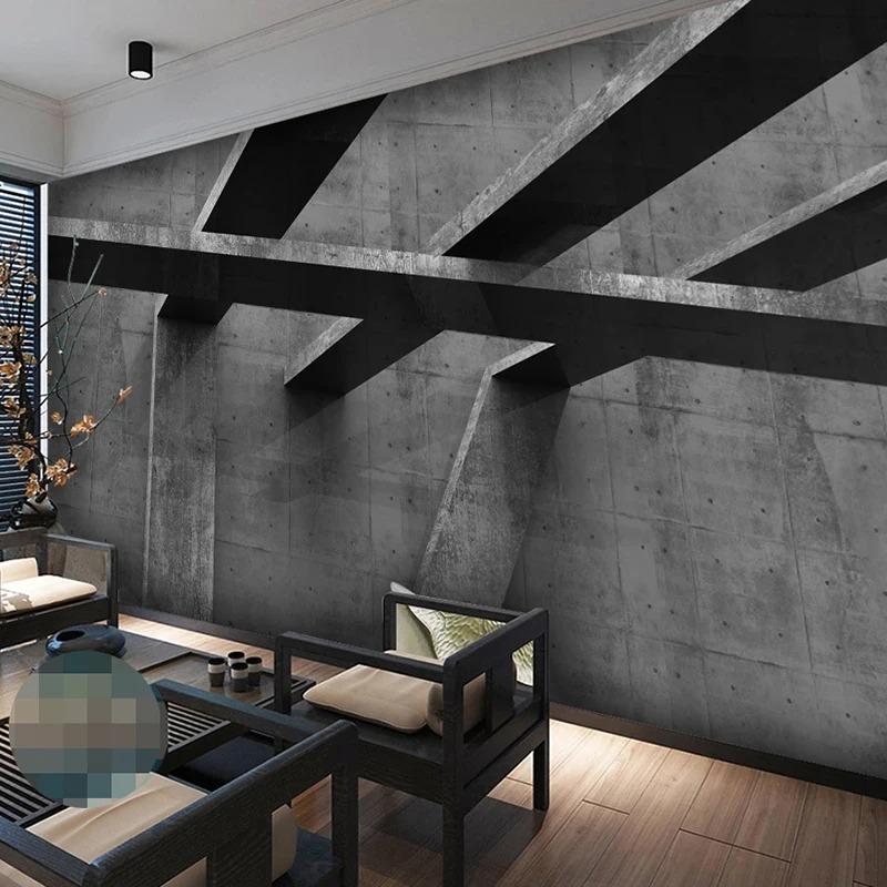Retro Cement Wall Mural 3d Space Extension Photo Wallpaper Restaurant Living Room Office Wall Mural Home Decor
