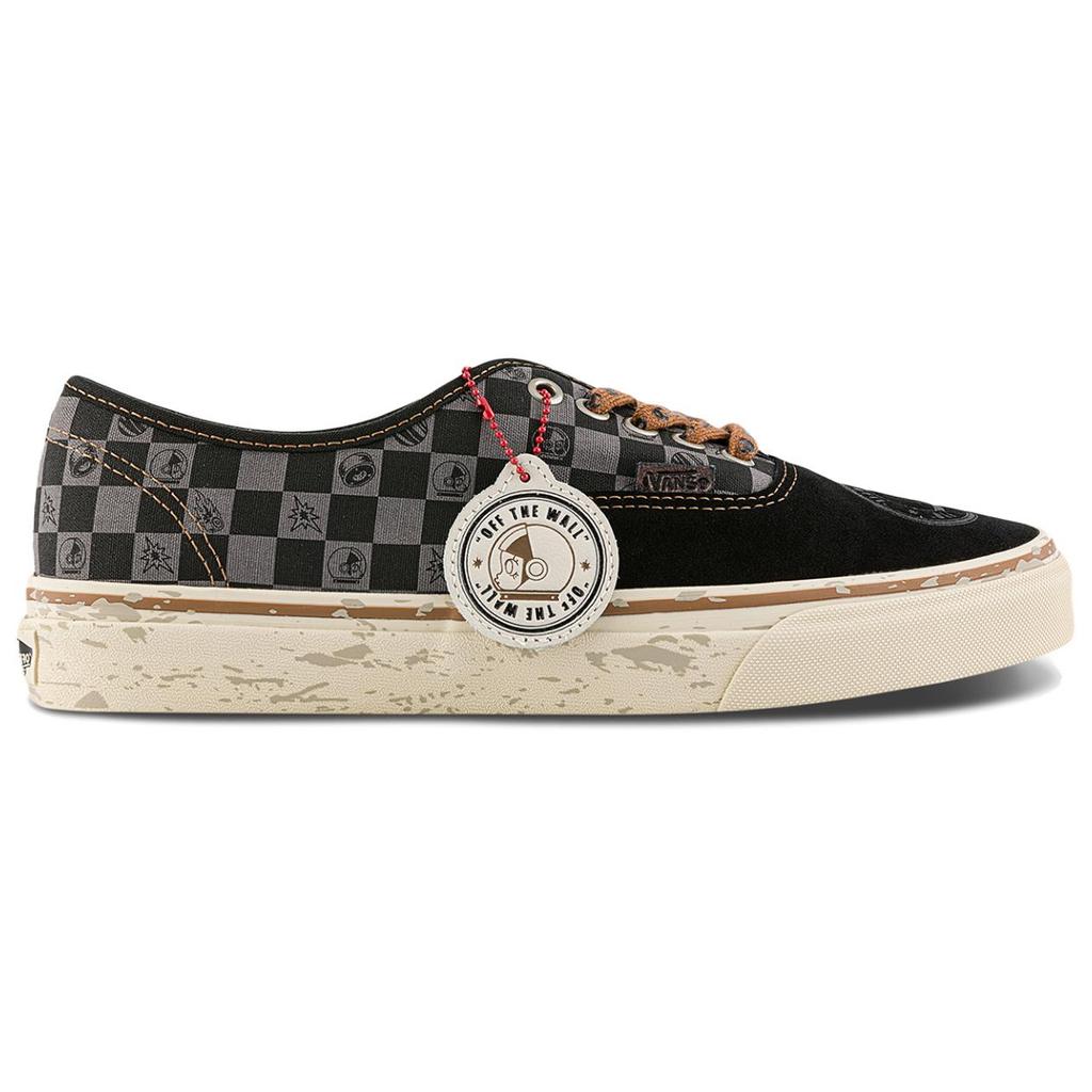Vans Authentic Space Molly Collaboration Unisex Black Brown Canvas Printed Laces Medallion Charm VN000EGAQ3Y
