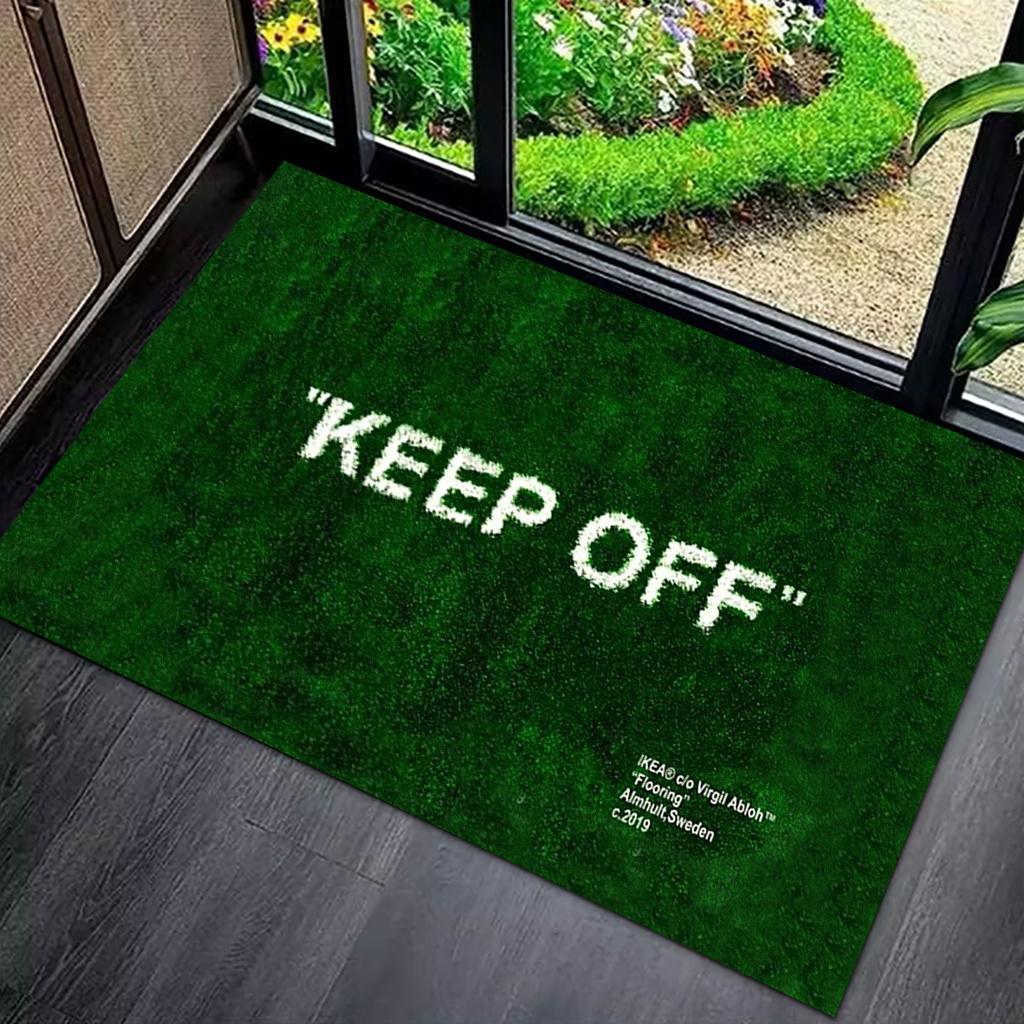 Keep Off Creative Rug Green Floor Mat Doormat Welcome Mat Bathroom Mat Rug For Bedroom Carpet For Live Room Home Dec