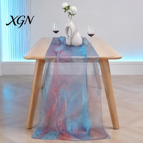 Durable Organza for Fashion Accessories 1 Yard Two Tone Sheer Fabric, 60 Inch Wide Iridescent Silky Decorative Fabric Christmas Tree Ornaments Glitter