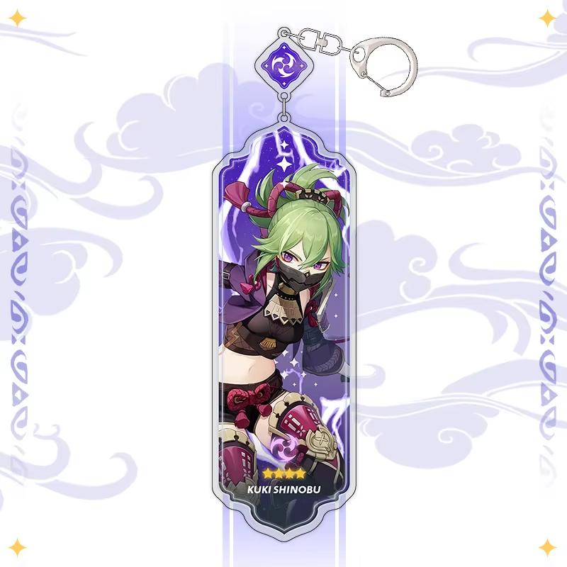 Portachiavi Anime Linnea Flins Durin Mualani Furina Arlecchino Accessori Portachiavi Genshin Impact Ciondolo Carino per Borsa Portachiavi Regalo