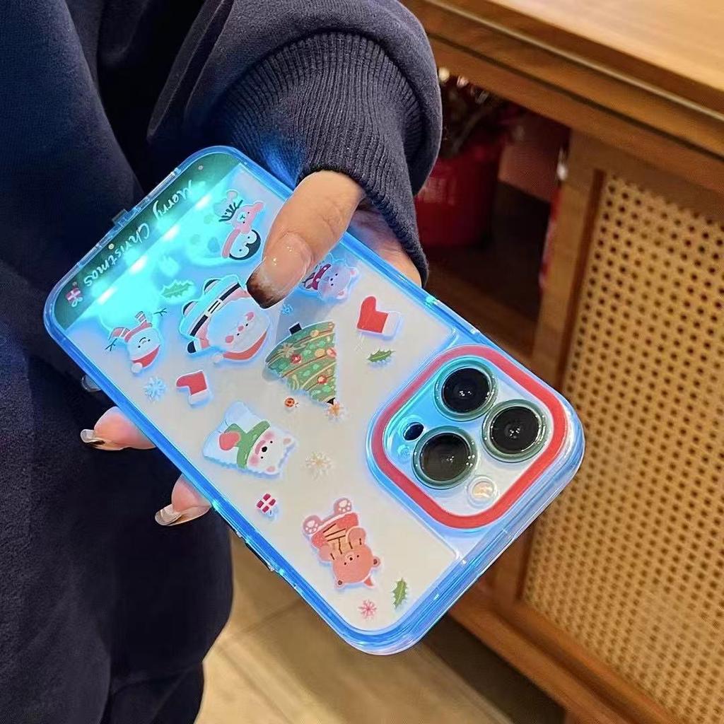 West Highland White Terrier iPhone 17 Pro Max Full Coverage Drop-Proof Christmas Tree Call Flash Case