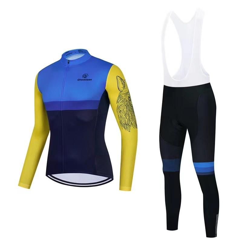 Men Women Cycling Jersey Long Sleeve Road Mountain Bike Sport Shirt Breathable Quick Dry Fall Season