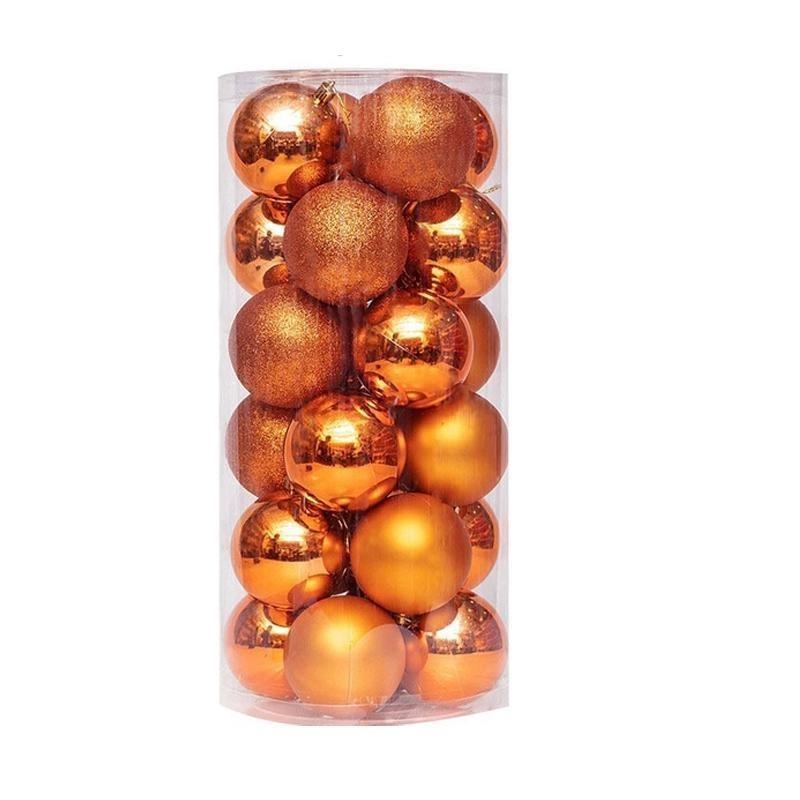 24pcs/Box Christmas Balls Christmas Tree Ornaments Christmas Decoration for Home Party Christmas Hanging Pendant
