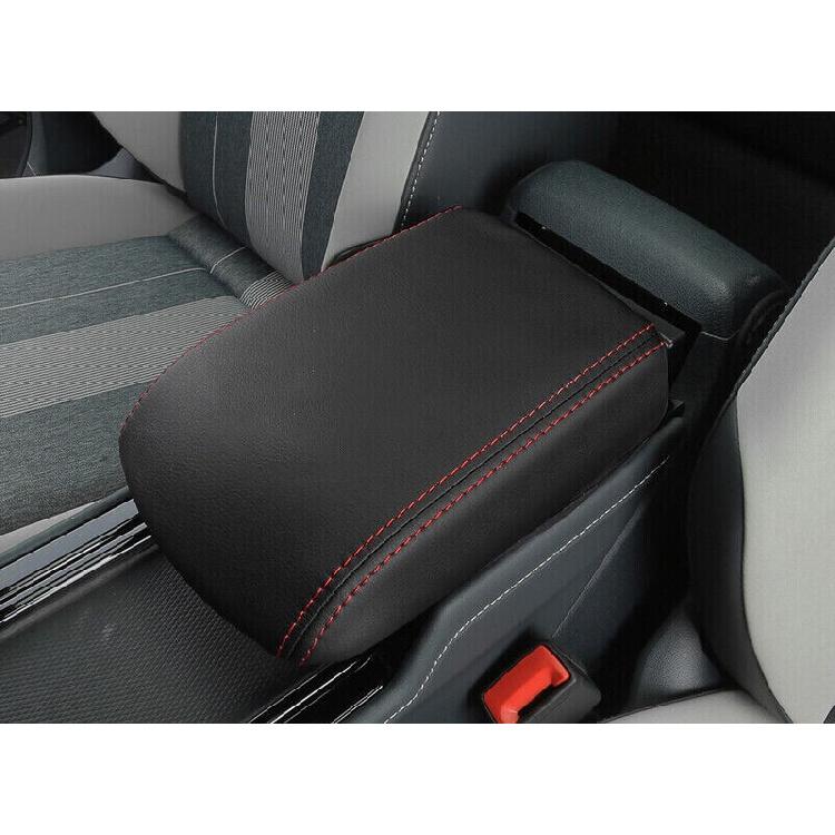 For VW ID.4 ID4 2021-2023 Black Leather Center Console Armrest Cover Cushion Mat