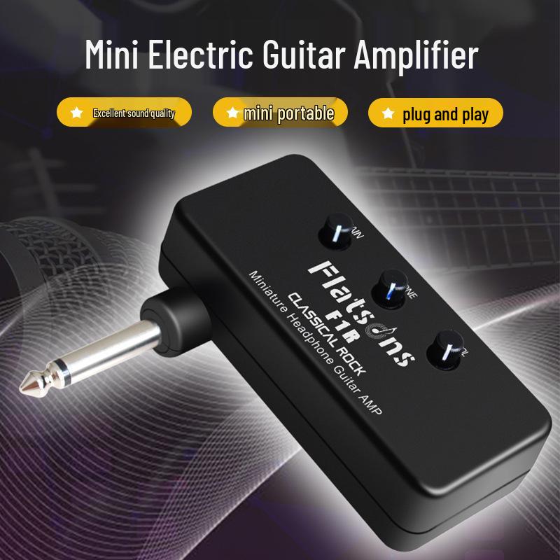 FLATSONS F1R Portable Guitar Effects Pedal & Headphone Amp with Speaker Simulator ABS