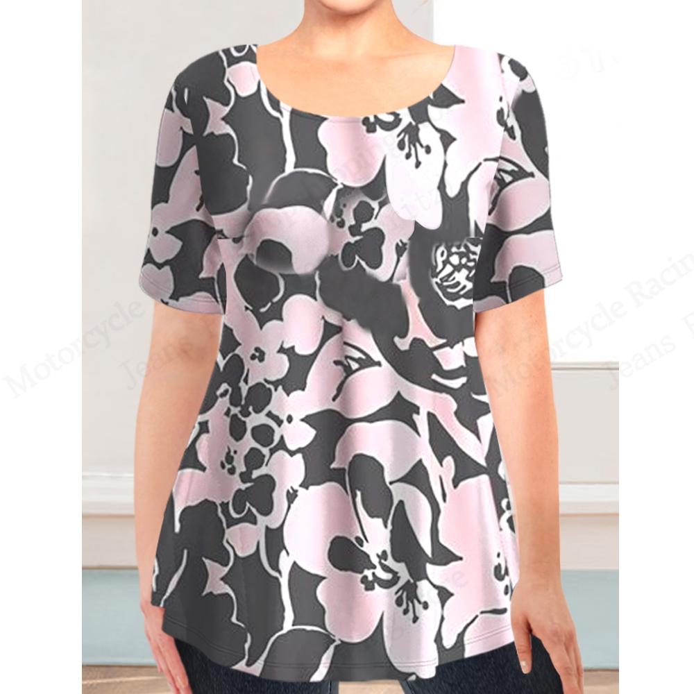 Casual Short Sleeved Printed Fashionable Oversized 3D Top Pattern T-shirt for Men Comfortable Summer Round Neck