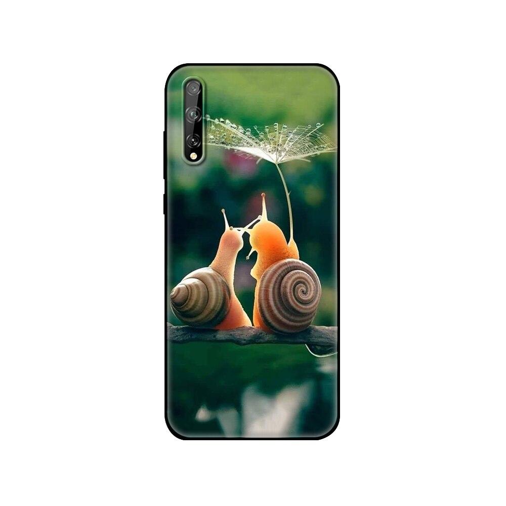 Für Huawei Y8P Hülle 6.3" Weiches Silikon Tpu Handyhülle Auf Huawei y8p 2020 Y 8P AQM-LX1 Rückseite huaweiy8p Bumper Funda schwarze tpu Hülle