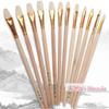 [TG835]12pc Pottery Art Wool Brush Set for Ceramic Glaze/painting Coloring Watercolor