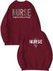 European Front & Back Print Nurse Inspire Love Heal Women's Versatile Hoodie