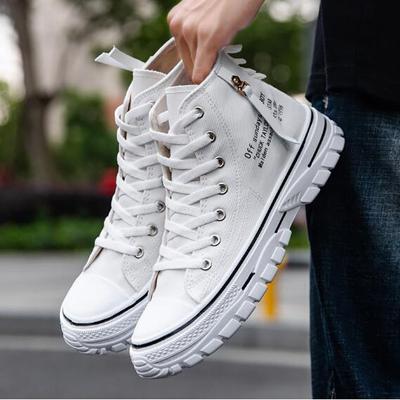 Spring New Breathable High-top Men's Canvas Shoes Trend Casual Sneakers All-match Student Sneakers Shoes H689