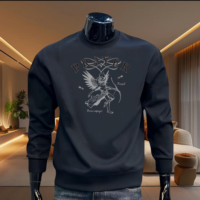 New Autumn Men Graphic Sweatshirts Hoodied Long Sleeve T-shirt Cotton Hip Hop Oversized Tees Sports Top S-5XL Men Clothing 2024