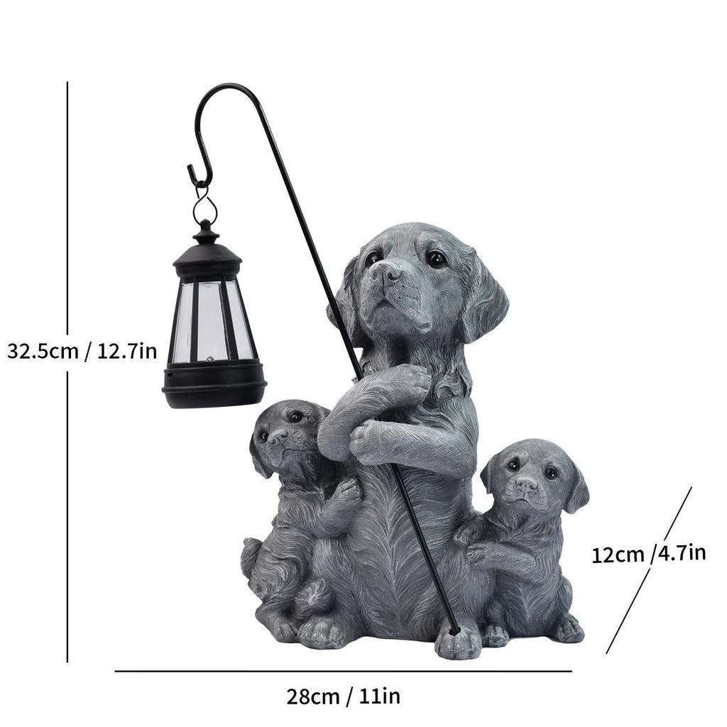 Solar Elf Garden Light: Outdoor Resin Ornament for Villas