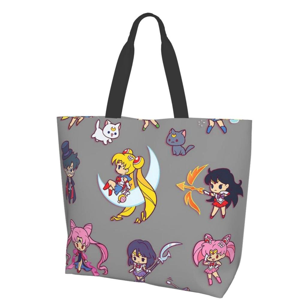 Sailor Moon Body Diaper Shopping Large Capacity Tote Kuma No Gakkou Makeup Eco Convenience Store Shopping Durable Convenience 50cm Wide X 40cm High X