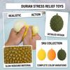 Durian-Shaped Slow Rising Stress Toy - Random Colors, Novelty Toy for Adults and Kids