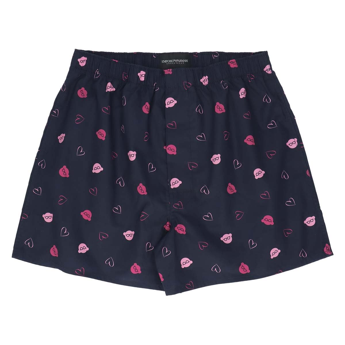 

Хлопковые тканые боксеры Emporio Armani Manga Bear, с передним отверстием, мужское нижнее белье, японский размер, размер M (Талия: 76-84см), Размер 68 (военно-морской флот), 54240004