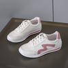 Fashion Casual Shoes New Large Size Color Matching Little White Shoes Female Students Lace Up Running Sneakers