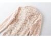 American Spicy Girl Slim-fit Floral Lace Jumpsuit - Embossed Long-Sleeve Lapel (2025)