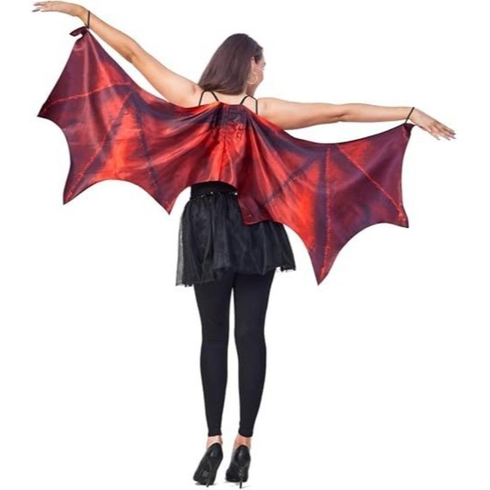 Foldable Bat Wing Cloak Elastic Band Cosplay Wing Costume Practical Dragon Wing Cape Carnival